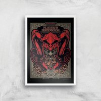 Dungeons & Dragons Players Handbook Giclee Art Print - A3 - White Frame 
Dungeons & Dragons Players Handbook Giclee Art Print - A3 - White Frame
