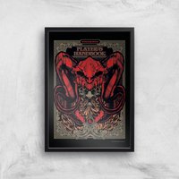 Dungeons & Dragons Players Handbook Giclee Art Print - A2 - Black Frame 
Dungeons & Dragons Players Handbook Giclee Art Print - A2 - Black Frame