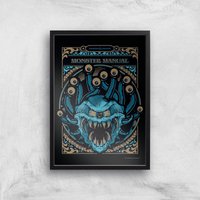 Dungeons & Dragons Monster Manual Giclee Art Print - A4 - Black Frame
Dungeons & Dragons Monster Manual Giclee Art Print - A4 - Black Frame
