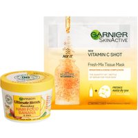 Garnier Ultimate Blends Hair Food Banana Mask & Vitamin C Sheet Mask Set
Garnier Ultimate Blends Hair Food Banana Mask & Vitamin C Sheet Mask Set