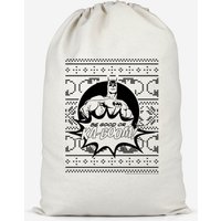 Batman Be Good Or Ka Boom! Cotton Storage Bag - Large
Batman Be Good Or Ka Boom! Cotton Storage Bag - Large