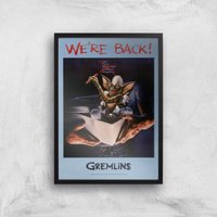 Gremlins We're Back Poster Giclee Art Print - A3 - Black Frame, Multi
Gremlins We're Back Poster Giclee Art Print - A3 - Black Frame, Multi
