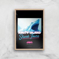 Jaws Amity Island Shark Tours Giclee Art Print - A3 - Wooden Frame, Multi
Jaws Amity Island Shark Tours Giclee Art Print - A3 - Wooden Frame, Multi