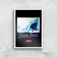 Jaws Amity Island Shark Tours Giclee Art Print - A3 - White Frame, Multi
Jaws Amity Island Shark Tours Giclee Art Print - A3 - White Frame, Multi