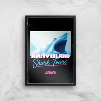 Jaws Amity Island Shark Tours Giclee Art Print - A3 - Black Frame, Multi
Jaws Amity Island Shark Tours Giclee Art Print - A3 - Black Frame, Multi