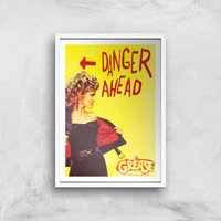 Grease Danger Road Giclee Art Print - A3 - White Frame, Multi
Grease Danger Road Giclee Art Print - A3 - White Frame, Multi
