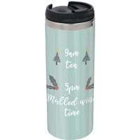 9am Tea 5pm Mulled Wine Stainless Steel Thermo Travel Mug - Metallic Finish
9am Tea 5pm Mulled Wine Stainless Steel Thermo Travel Mug - Metallic Finish