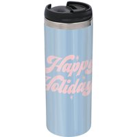 Happy Holidays Stainless Steel Thermo Travel Mug - Metallic Finish
Happy Holidays Stainless Steel Thermo Travel Mug - Metallic Finish