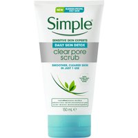 Simple Daily Detox Face Scrub 150ml 
Simple Daily Detox Face Scrub 150ml
