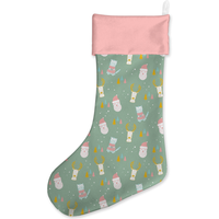 Green And Pink Christmas Stocking 
Green And Pink Christmas Stocking