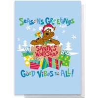 Scooby Doo Seasons Greetings Good Vibes All Greetings Card - Giant Card
Scooby Doo Seasons Greetings Good Vibes All Greetings Card - Giant Card