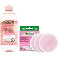 Garnier Makeup Remover Eco Pads and Rose Micellar Water Duo Set
Garnier Makeup Remover Eco Pads and Rose Micellar Water Duo Set