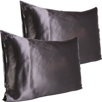 Slip Pure Silk Pillowcase Duo - Queen - Charcoal
Slip Pure Silk Pillowcase Duo - Queen - Charcoal