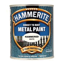 Hammerite Direct To Rust Hammered White Metal Paint - 750ml
Hammerite Direct To Rust Hammered White Metal Paint - 750ml