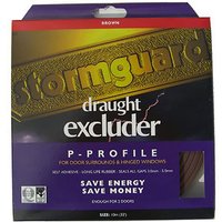 Stormguard P Profile Self-Adhesive Rubber Draught Excluder - Brown 10M
Stormguard P Profile Self-Adhesive Rubber Draught Excluder - Brown 10M