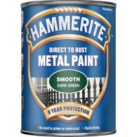 Hammerite Direct To Rust Smooth Dark Green Metal Paint - 750ml
Hammerite Direct To Rust Smooth Dark Green Metal Paint - 750ml
