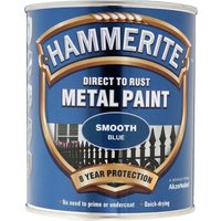 Hammerite Direct To Rust Smooth Blue Metal Paint - 750ml
Hammerite Direct To Rust Smooth Blue Metal Paint - 750ml