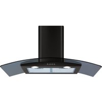 CDA ECP92BL Curved Glass Chimney Cooker Hood - 90cm - Black
CDA ECP92BL Curved Glass Chimney Cooker Hood - 90cm - Black