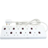 Masterplug 8 Socket Switched Extension Lead 2m White
Masterplug 8 Socket Switched Extension Lead 2m White