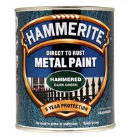 Hammerite Direct To Rust Hammered Dark Green Metal Paint - 750ml
Hammerite Direct To Rust Hammered Dark Green Metal Paint - 750ml