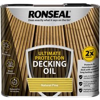 Ronseal Ultimate Protection Decking Oil Natural Pine - 2.5L
Ronseal Ultimate Protection Decking Oil Natural Pine - 2.5L