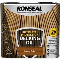 Ronseal Ultimate Protection Decking Oil Natural Cedar - 2.5L
Ronseal Ultimate Protection Decking Oil Natural Cedar - 2.5L