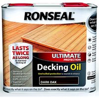 Ronseal Ultimate Protection Decking Oil Dark Oak - 2.5L
Ronseal Ultimate Protection Decking Oil Dark Oak - 2.5L