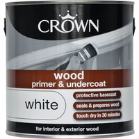Crown Wood Primer and Undercoat Paint - White - 2.5L
Crown Wood Primer and Undercoat Paint - White - 2.5L