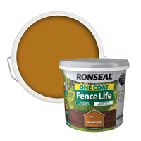 Ronseal One Coat Fence Life Paint Harvest Gold - 5L
Ronseal One Coat Fence Life Paint Harvest Gold - 5L