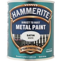 Hammerite Direct To Rust Satin White Metal Paint - 750ml
Hammerite Direct To Rust Satin White Metal Paint - 750ml