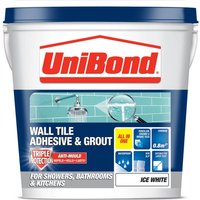 UniBond Wall Tile Adhesive & Grout - Ice White - 1L
UniBond Wall Tile Adhesive & Grout - Ice White - 1L