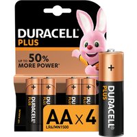 Duracell Plus AA Batteries - 4 Pack
Duracell Plus AA Batteries - 4 Pack