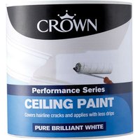 Crown Pure Brilliant White Matt Ceiling Paint - 2.5L
Crown Pure Brilliant White Matt Ceiling Paint - 2.5L