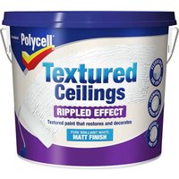 Polycell Textured Ceiling Matt Rippled Finish - 5L
Polycell Textured Ceiling Matt Rippled Finish - 5L
