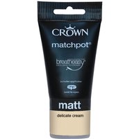 Crown Breatheasy Neutrals Delicate Cream - Matt Tester Paint - 40ml Tester
Crown Breatheasy Neutrals Delicate Cream - Matt Tester Paint - 40ml Tester