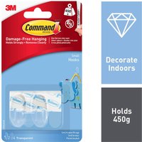 Command Small Clear Hooks with Clear Strips
Command Small Clear Hooks with Clear Strips