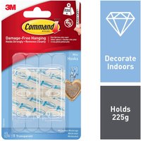 Command Mini Clear Hooks with Clear Strip
Command Mini Clear Hooks with Clear Strip
