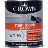 Crown Stain Block Primer - Pure Brilliant White Paint - 750ml
Crown Stain Block Primer - Pure Brilliant White Paint - 750ml