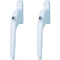Yale Locking Window Handle - White - 2 Pack 
Yale Locking Window Handle - White - 2 Pack