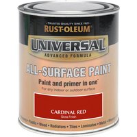 Rust-Oleum Universal All Surface Gloss Paint & Primer - Cardinal Red - 250ml
Rust-Oleum Universal All Surface Gloss Paint & Primer - Cardinal Red - 250ml