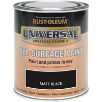 Rust-Oleum Universal All Surface Matt Paint & Primer - Black - 250ml
Rust-Oleum Universal All Surface Matt Paint & Primer - Black - 250ml