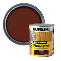 Ronseal Quick Drying Woodstain Walnut Satin - 750ml
Ronseal Quick Drying Woodstain Walnut Satin - 750ml