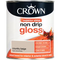 Crown Country Beige - Non Drip Gloss Paint - 750ml
Crown Country Beige - Non Drip Gloss Paint - 750ml