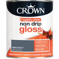 Crown Steel Drum - Non Drip Gloss Paint - 750ml
Crown Steel Drum - Non Drip Gloss Paint - 750ml