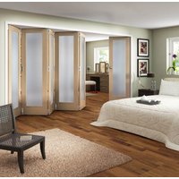 Obscure Glazed Oak Veneer 6 Door Internal Room Divider - 3771mm Wide
Obscure Glazed Oak Veneer 6 Door Internal Room Divider - 3771mm Wide
