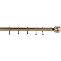 Antique Brass Fixed Curtain Pole & Finial - 1.2m
Antique Brass Fixed Curtain Pole & Finial - 1.2m
