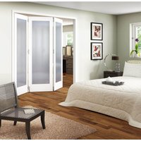 3 Door Obscure Glazed White Primed Internal Room Divider - 1929mm Wide
3 Door Obscure Glazed White Primed Internal Room Divider - 1929mm Wide