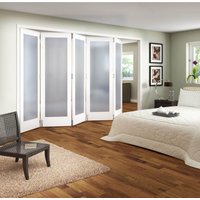 Obscure Glazed White Primed 5 Door Internal Room Divider - 3158mm Wide
Obscure Glazed White Primed 5 Door Internal Room Divider - 3158mm Wide