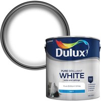Dulux Pure Brilliant White Matt Emulsion Paint - 2.5L 
Dulux Pure Brilliant White Matt Emulsion Paint - 2.5L