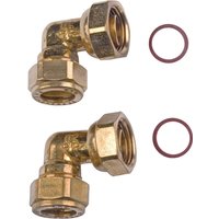 Compression Bent Tap Connector - Brass - 15mm - 0.5in
Compression Bent Tap Connector - Brass - 15mm - 0.5in